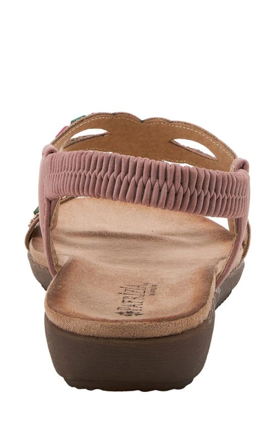 Spring Step Beaded Sandal In Pink
