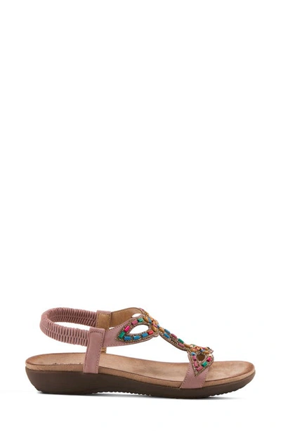 Spring Step Beaded Sandal In Pink