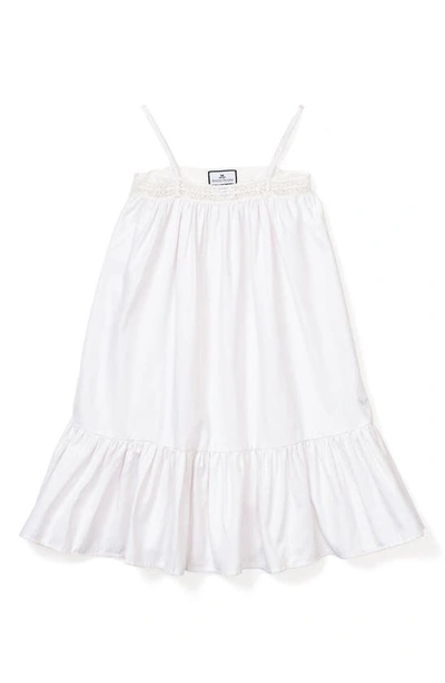 Petite Plume Girl's White Lily Nightgown In White