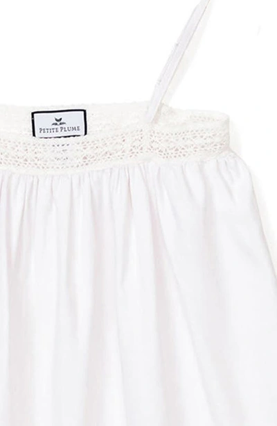 Petite Plume Girl's White Lily Nightgown In White