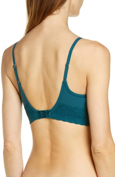 Natori Bliss Perfection Bralette In Deep Jade