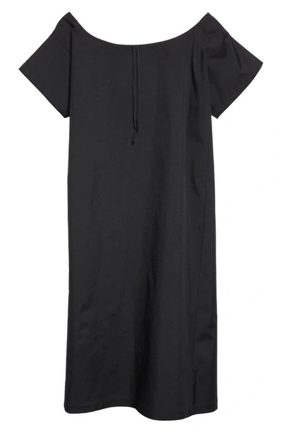 Shop Raf Simons Oversize A-line Tunic Dress In Black