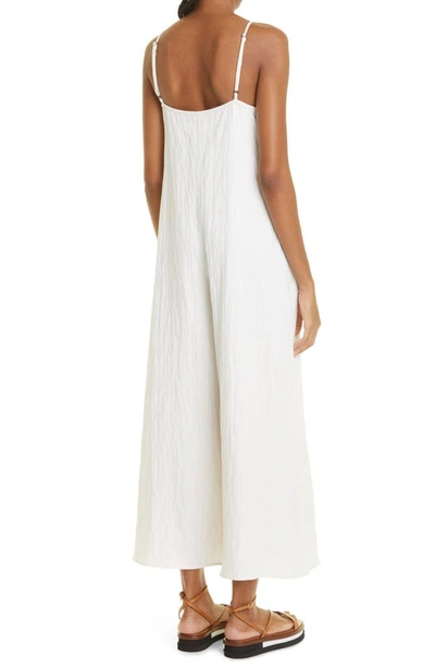 Mara Hoffman Carly Sleeveless Organic Cotton Blend Jumpsuit In White