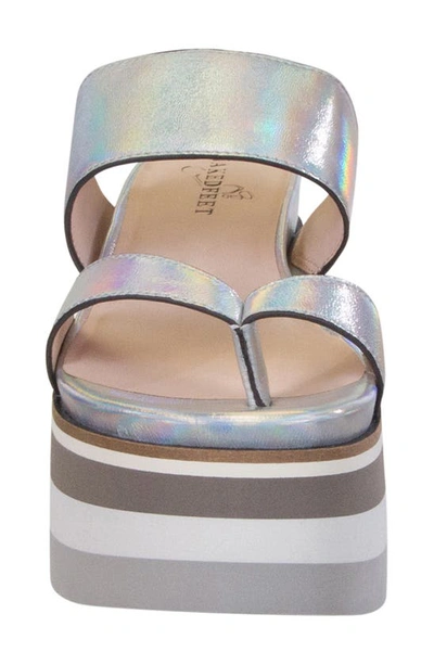 Shop Naked Feet Flux Platform Sandal In Silver