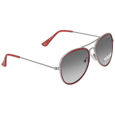 Shop Skechers Gradient Smoke Aviator Unisex Sunglasses Se9005 66b 49 In Red