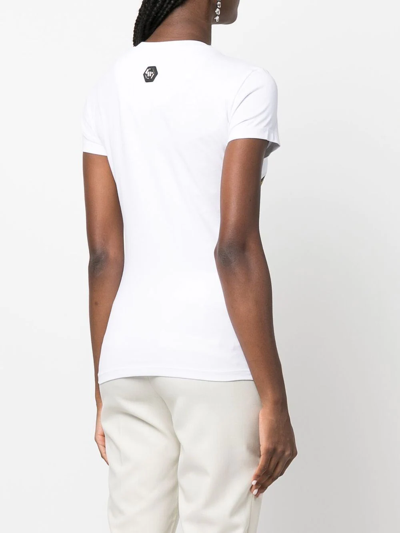 Philipp Plein Duck Round-neck T-shirt In White