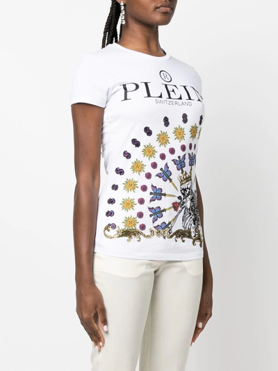 Shop Philipp Plein Sexy Pure Skeleton T-shirt In Weiss