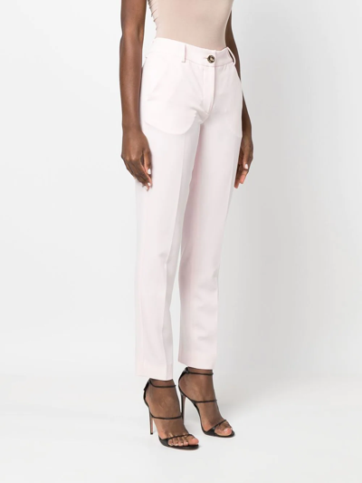 Shop Philipp Plein Tapered Office Trousers In Pink