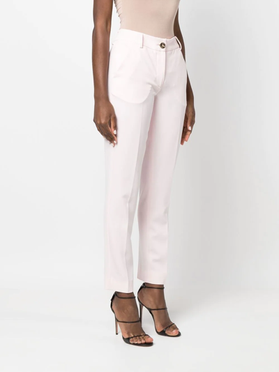 Philipp Plein Tapered Office Trousers In Pink