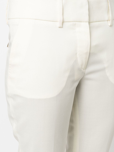 Philipp Plein Stretch-wool Straight-trousers In White