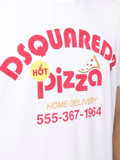 Dsquared2 Logo-print Short-sleeve T-shirt In White