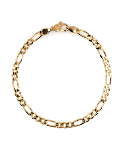Shop Tom Wood Figaro-chain Bracelet In Gold