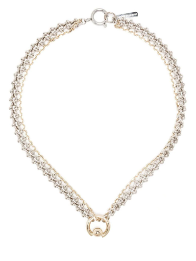 JUSTINE CLENQUET DOUBLE-STRAND NECKLACE 