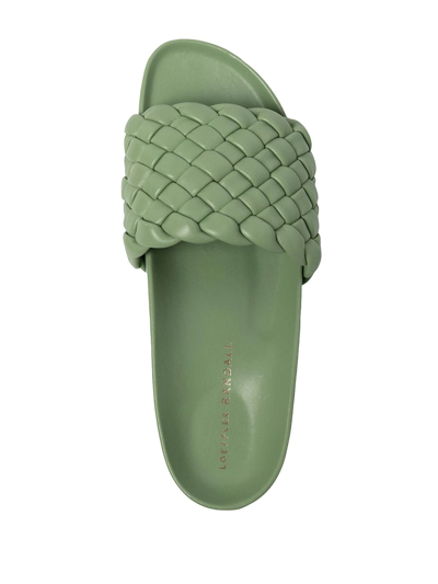 Shop Loeffler Randall Braided-strap Sandals In Grün