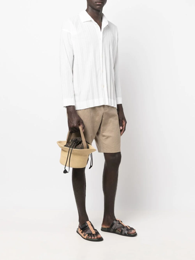 Fendi Woven Sun Hat In Neutrals