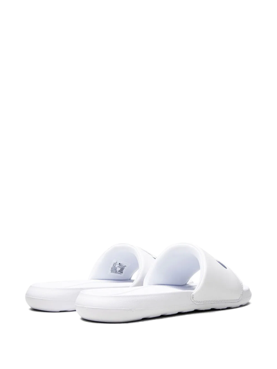 Nike Men's Victori One Slide Sandals From Finish Line In Weiss