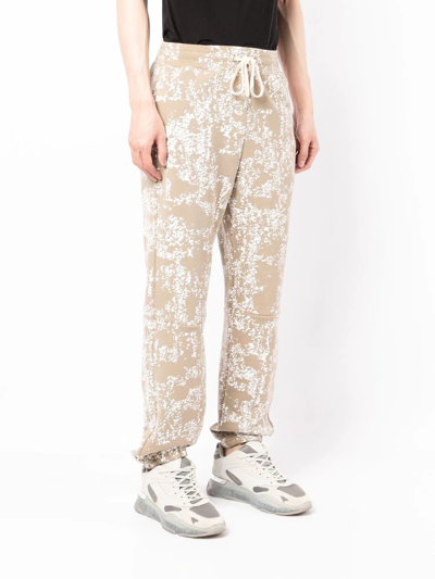 Shop John Elliott Sydney Graphic-print Track Pants In Braun