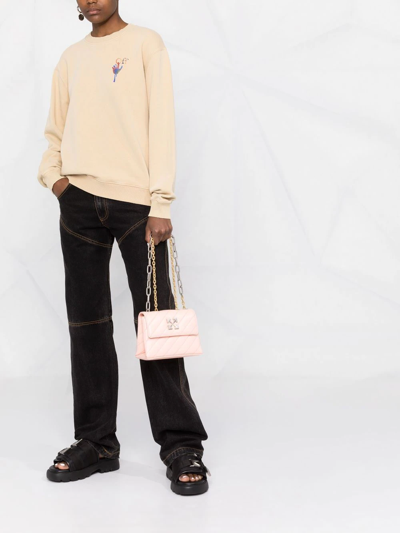 Shop Off-white Jackhammer Quilted Shoulder Bag In Rosa