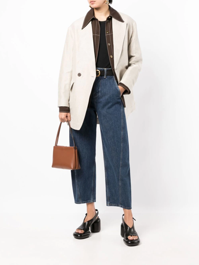 Studio Nicholson Akerman Pants Woman Indigo In Cotton In Blau