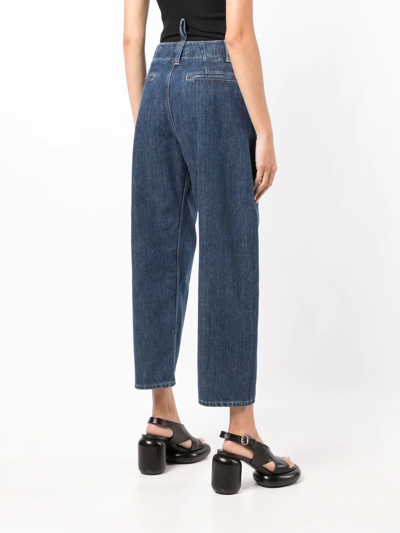 Studio Nicholson Akerman Pants Woman Indigo In Cotton In Blau