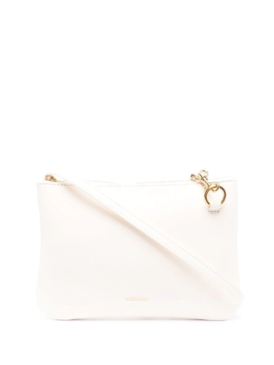 Jil Sander Medium Leather Crossbody Bag In Neutrals