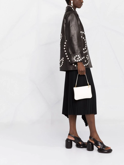 Jil Sander Medium Leather Crossbody Bag In Neutrals