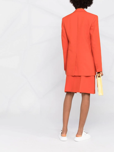 Shop Stella Mccartney Single-breasted Blazer In Orange