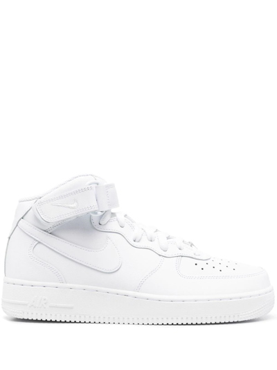 Shop Nike Air Force 1 Hi-top Sneakers In White