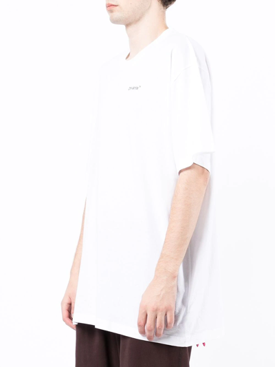 Off-white Ss22 Printing Round Neck Pullover Short Sleeve Ordinary Version White In White Black
