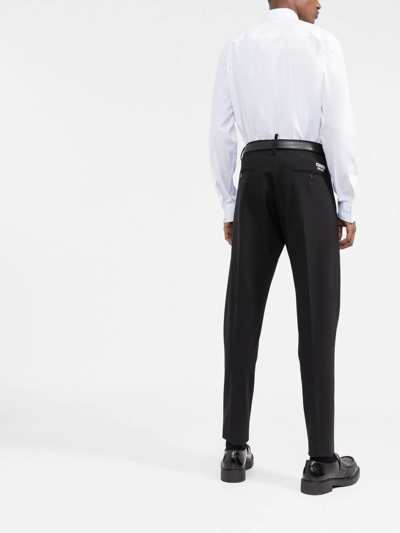 Dsquared2 Embroidered-logo Detail Shirt In Weiss