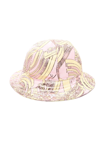 Emilio Pucci Junior Graphic-print Bucket Hat In Pink