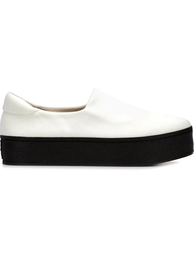 Opening Ceremony Flatform Slip-on Sneakers In White