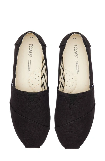 Shop Toms Alpargata Slip-on In Black Sneaker