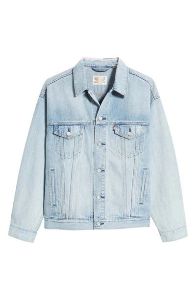 Shop Levi's Pride Liberation Denim Trucker Jacket In Let Us Love Trucker