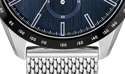 Shop Lacoste Boston Chronograph Mesh Strap Watch, 42mm In Blue