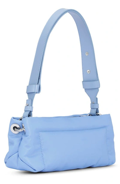 Shop Ganni Pillow Baguette Shoulder Bag In Forever Blue