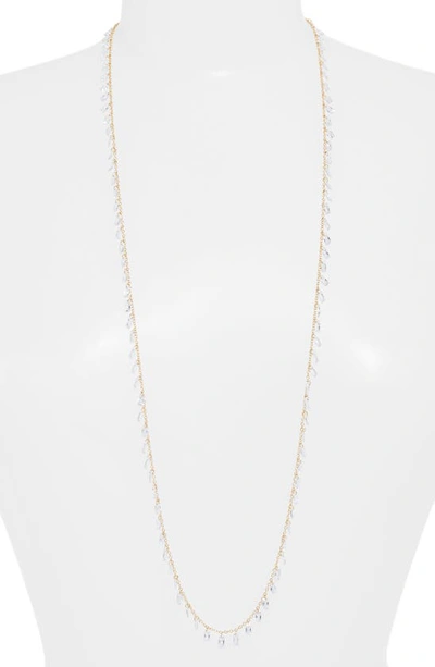 Shop Nordstrom Dainty Cubic Zirconia Shaky Layered Necklace In Clear- Gold