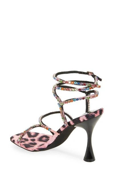 Shop Jeffrey Campbell Glamorous Sandal In Pink Leopard Multi