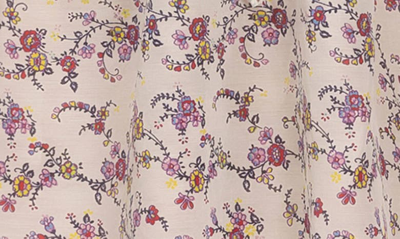 Shop Everyday Ritual Dawn Floral Print Cotton & Silk Nightgown In Meadow Print