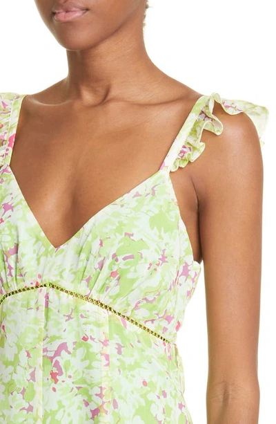 Shop Likely Gavina Floral Dress In Sharp Green Multi