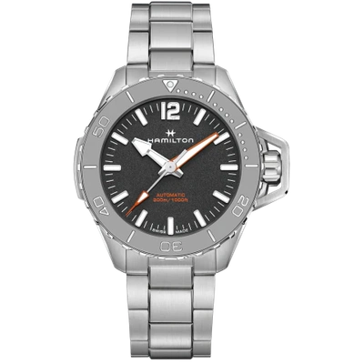 Shop Hamilton Khaki Navy Frogman Auto In Schwarz