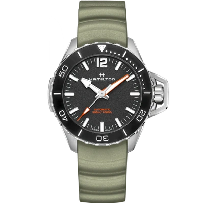 Shop Hamilton Khaki Navy Frogman Auto In Schwarz