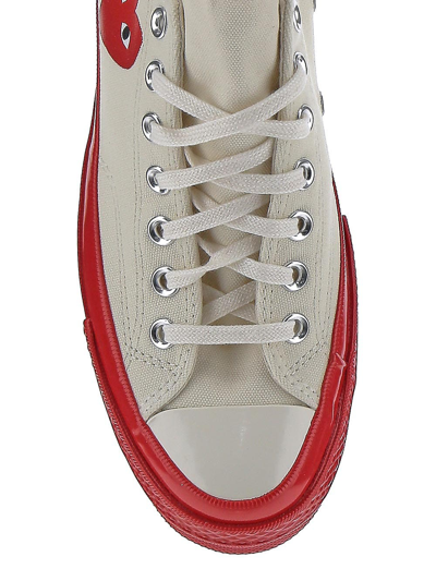 Shop Comme Des Garçons Play Chuck 70 Sneakers In White