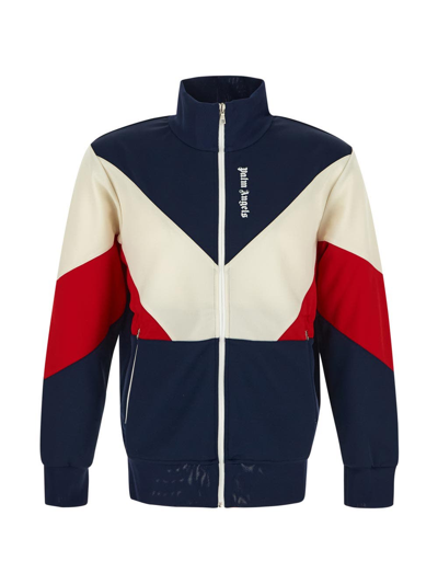 Shop Palm Angels Colorblock Track Jacket In Multicolor