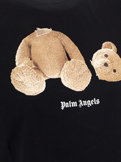 Palm Angels Black Bear Cropped T-Shirt – BlackSkinny