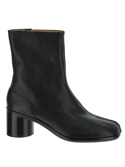 Shop Maison Margiela Tabi Ankle Boots In Black