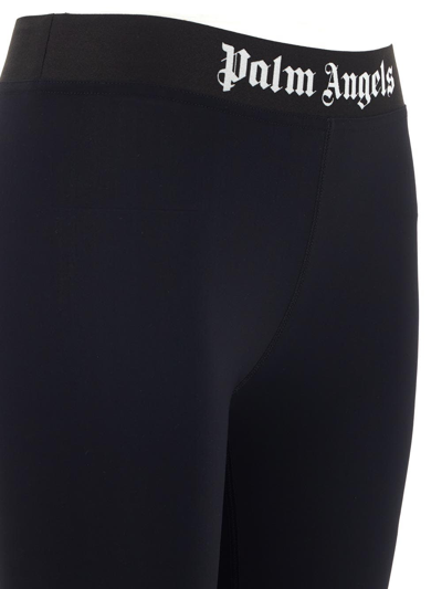 Shop Palm Angels Classic Logo Leggings In Black