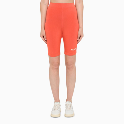 Shop Marc Jacobs | Orange Logo-patch Cycling Shorts