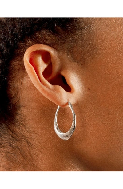 Monica Vinader Deia Medium Hoop Earrings In Sterling Silver
