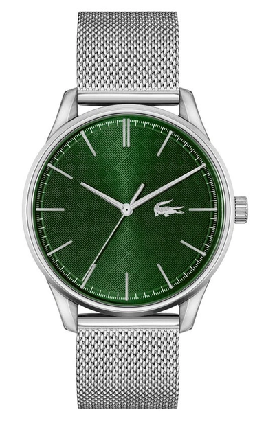 Shop Lacoste Vienna Mesh Strap Watch, 42mm In Green